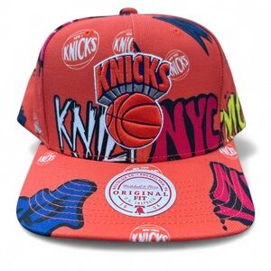 Mitchell & Ness NBA New York Knicks Sticker Pack Hardwood Classic Snapback RARE